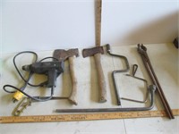 3/8" Electric Drill, 2 Axes, 2 Saws, Hand Wrench,