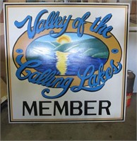Valley of the Calling Lakes Member Painted Plywood