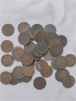 1889 - 1902 Indian Head Penny Lot.