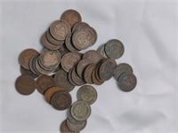 1901 - 1907 Indian Head Penny lot.
