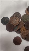 Indian Head penny lot. Mixed years.