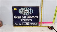 General Motors Truck Tin Sign