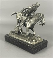 Phillip Kraczkowski Pewter Pony Express Statue