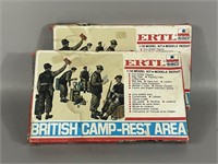 Two Ertl British Camp Rest Area Model Kits