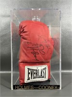 Holmes-Cooney Autographed Boxing Glove