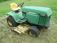 John Deere 430 Lawn Tractor with Mower, Snowblower