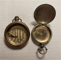 (2) Pocket Watch Cases