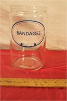 Vintage Doctors Bandages Jar