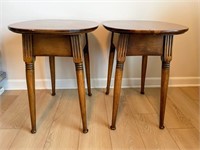 Whipple House- Pair of End tables wood