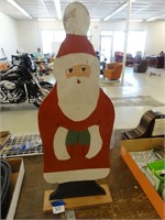 wooden Santa Clause statue