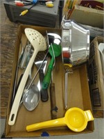 assorted kitchen utensils