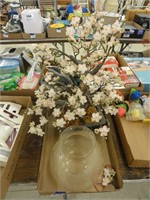 faux bonsai tree, vase