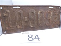 1933 Tennessee License Plate
