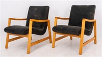 Jens Risom Arm Chairs for Knoll Intl., Pair
