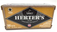 (50) Rounds 380 Auto, Herters, 95 Gr.