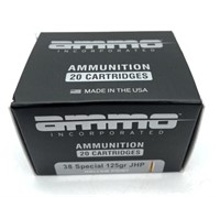 (20) Rounds.38 Special, Ammo Inc 125 Gr.
