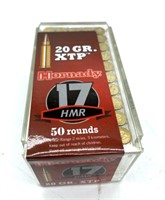(50) Rounds 17 HMR, Hornady 20 gr XTP