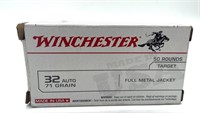 (50) Rounds 32 Auto, Winchester 71 Gr.