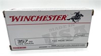 (20) Rounds 357 Sig, Winchester, 125 gr.