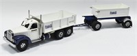 Fred T. Smith Miller Blue Diamond Dump Truck w Pup