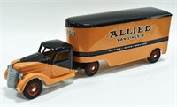 Restored Buddy L Allied Van Lines Truck & Trailer