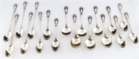 ALVIN STERLING SILVER CHATEAU ROSE SPOONS