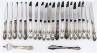 STERLING SILVER KNIVES AND UTENSILS - WALLACE & WE