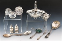 STERLING SILVER HOLLOWARE AND UTENSILS - LOT OF 12