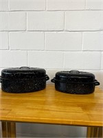 2 granite ware Oven Roasters