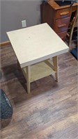 Wooden Side Table 27" Tall x 20" x 20"