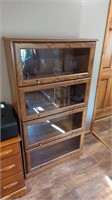 Glass Front Bookcase 60" Tall x 34" x 13"