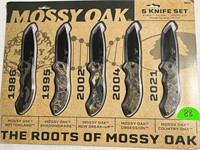 (New) Mossy Oak 5 Knife Set