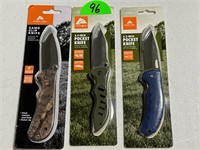 (New) (3) Ozark Trail Knives