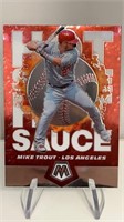 2021 Panini Mosaic Mike Trout Hot Sauce #HS1