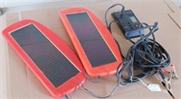 (2) Solar Panels With USB Plugs