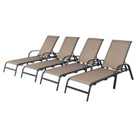 4pk Room Essentials Sling Stacking Patio Lounger