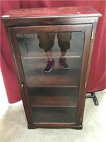 Glass Front Bookcase/Cabinet, Adjustable Shelves