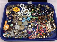 Large Tray Of Costume Jewelry