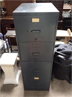 Industrial Era Metal File Cabinet