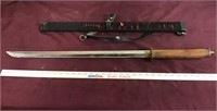 Braided Eastern Long Sword In Hard Sheath