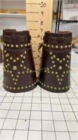 Western leather Cuffs pair