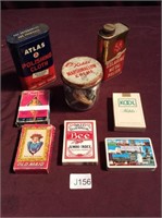 Advertising Tins And Playing Cards