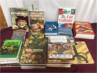 Books, Gardening, Cooking, Civil War, Auto. etc