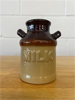 Vintage stoneware glazed milk jug