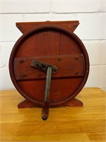 Vintage round table top butter churn