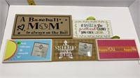 5-WOODEN SPECIAL SAYING SIGNS & PHOTO FRAMES