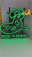 NEW "BROOKLYN BY THE SLICE" LED SIGN IN BOX