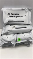 8 NEW -50PC ALL PURPOSE CLEANING WIPES