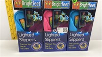 3-KIDS BRIGHT FEET LIGHTED SLIPPERS