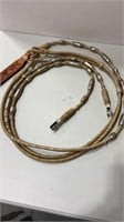 Braided RawHide Romal  Reins w/Silver